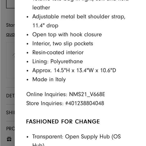 TOTEME Belted Leather Tote Bag - Picture 4 of 16